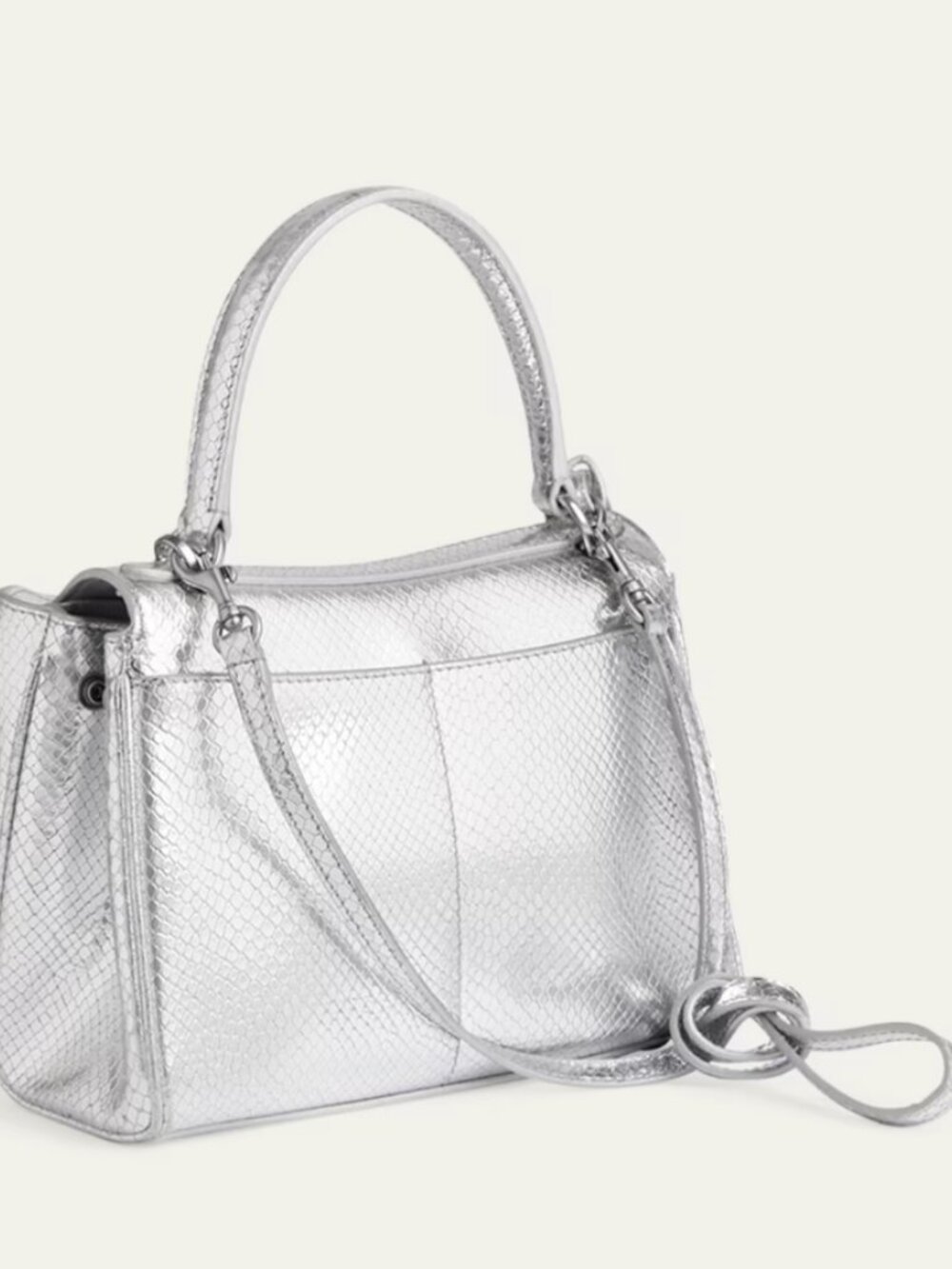 Balenciaga Rodeo Mini Python-Embossed Leather Crossbody Bag - Picture 3 of 9